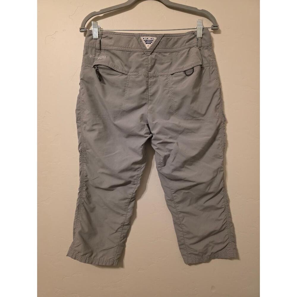 Columbia PFG Capri Pants Gray Hiking Fishing Utility Outdoor Y2K - Picture 2 of 8